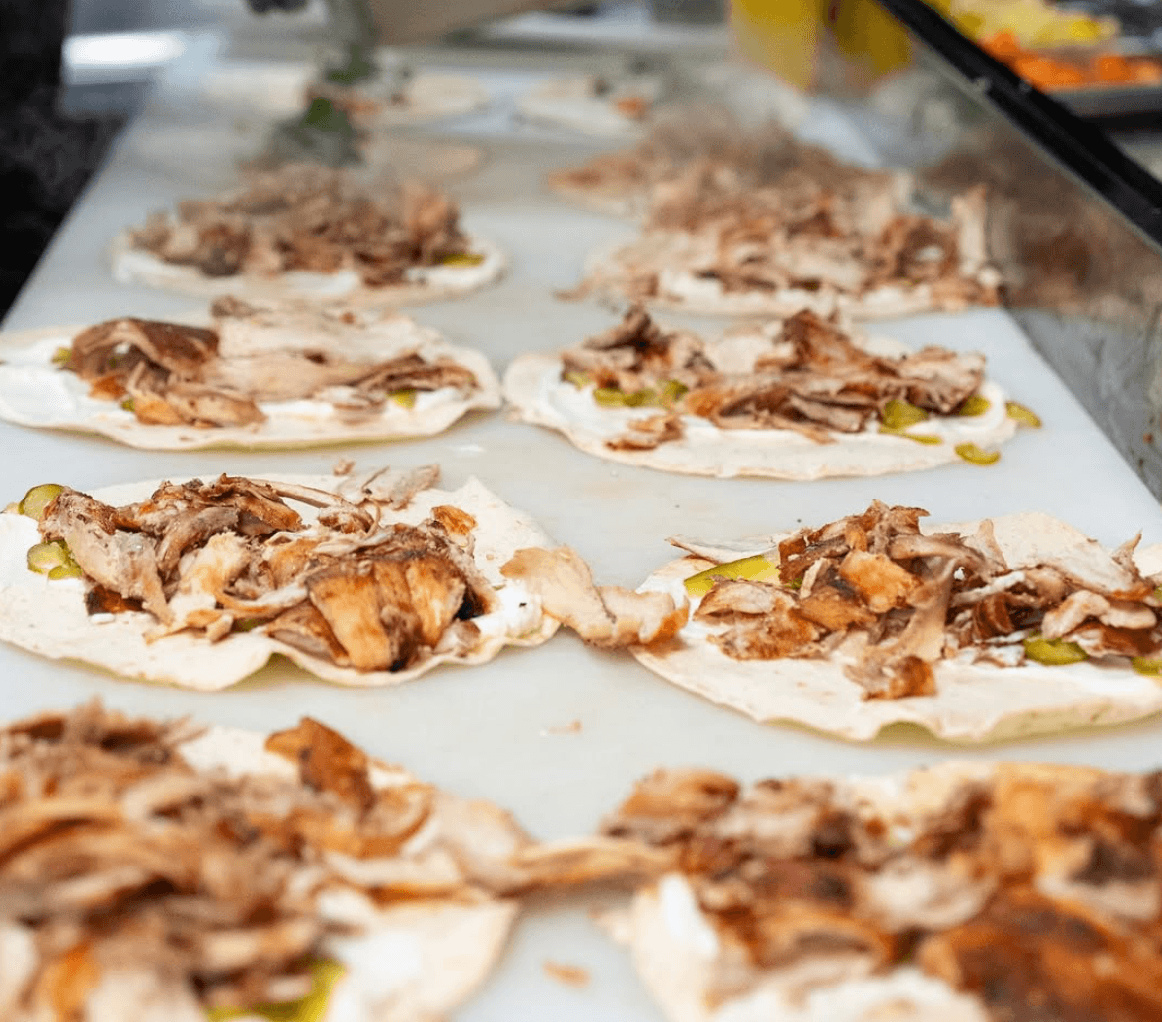 Loaded shawarma plate